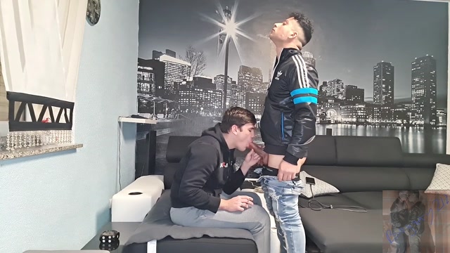 Straight Stud Never Removes his Jeans & Leather Jacket During Fuck Session